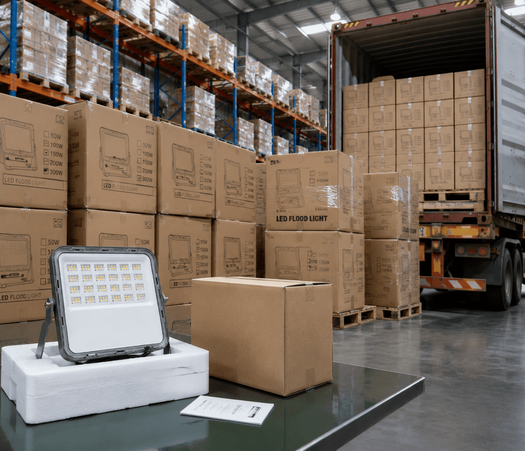 Mecha Tank SH-Q5 PRO LED Flood Light | High Power Outdoor Project Lighting | 6KV Surge Protection - Guzhen LED Flood Light Factory