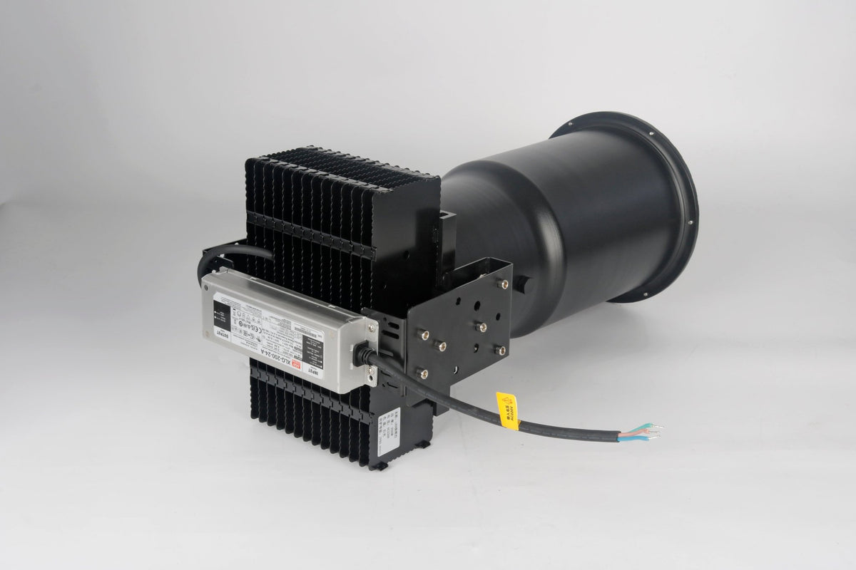 Outdoor Remote Control Rotating LED Searchlight | IP66 Aluminum Housing | 70W-600W Project Lighting - Guzhen LED Flood Light Factory